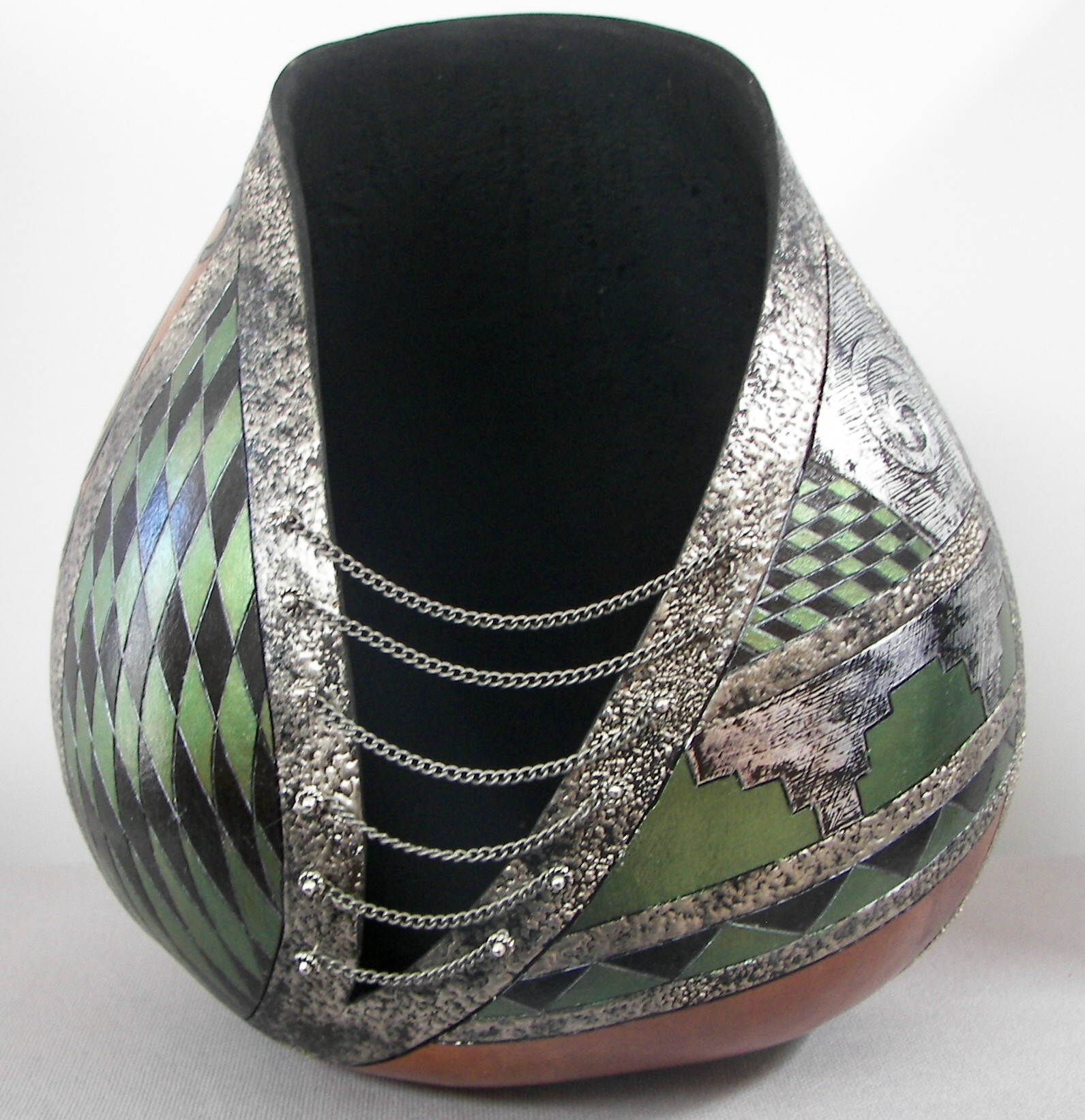 Gourd-with-Silver-Tape-and-Olive-Green-3-19-16