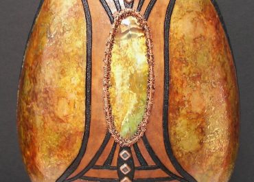 gourd-with-alcohol-inks-and-semi-precious-stone